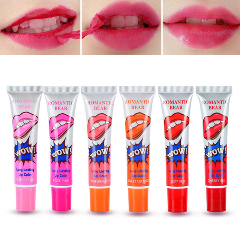 Moisturizer Lipgloss Peel Off Vloeibare Lipstick Traan Pull Lippenstift Langdurige Lipgloss Masker Lip Lint Cosmetica Lip Make-Up tool