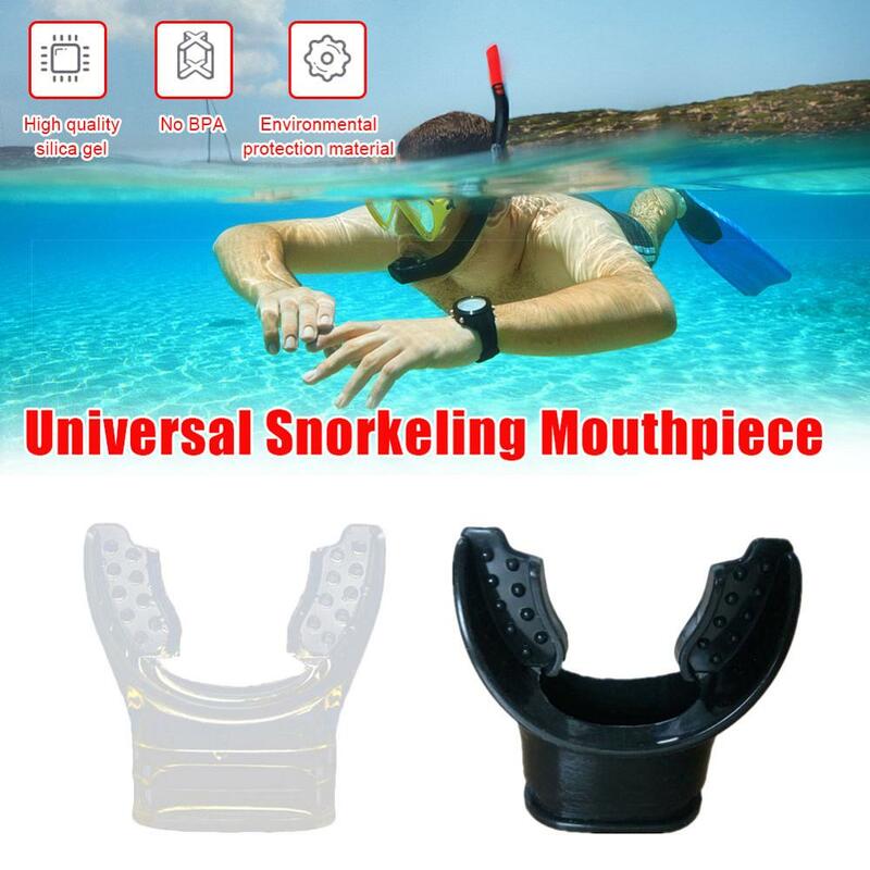 Tubo de buceo de silicona transparente, tubo de submarinismo, boquilla de tubo de buceo, regulador, accesorios de natación
