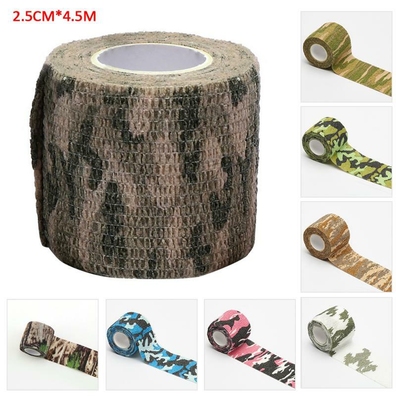 Elastische Zelfklevende Bandage Niet Geweven Stof Bandage Wrap Tape Sport Ehbo Gaas Tape Camouflage Outdoor Camping Bandage