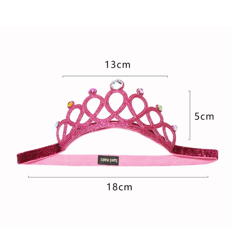 Elegante strass tiara crianças hoop cabelo coroa menina verão high-grade cristal prata jóias diamante das meninas