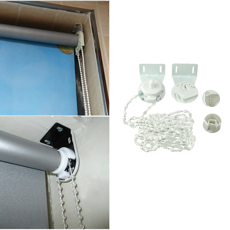 Instalação simples rolo cego montagem manual do obturador de rolo cortina de zíper do agregado familiar acessórios práticos necessários