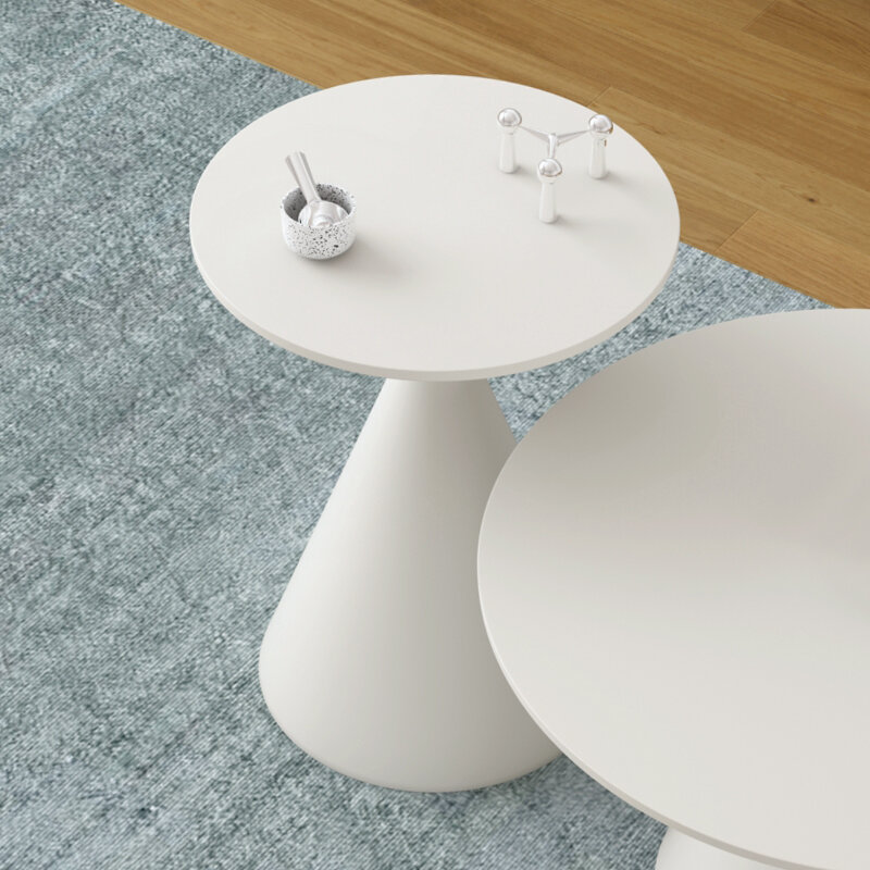 Mesa de centro redonda pequeña de lujo, mesita de noche de Metal de diseño moderno para sala de estar, Mesa Auxiliar nórdica, muebles para el hogar