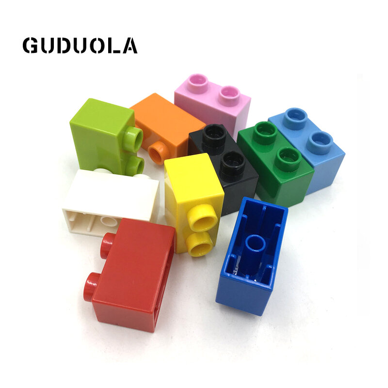 45 unids/lote de bloques grandes 1x2dots, piezas de bloques de construcción, accesorios de juguete creativos en bloques para niños de baja edad, regalo