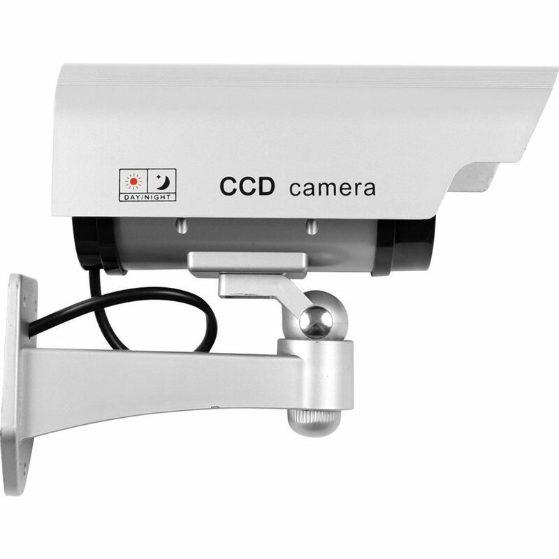 태양광 LED CCTV 카메라, 가짜 보안 카메라, 야외 더미 감시