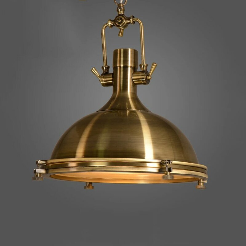 Lámpara colgante de madera Estilo Vintage para cafetería, Bar, restaurante, Loft, engranaje Industrial, diseño americano