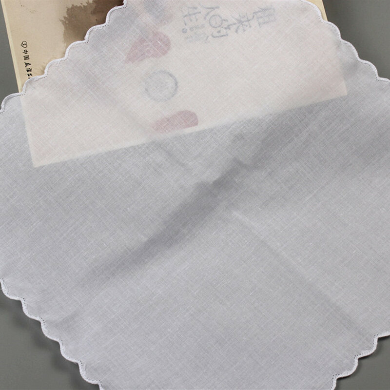 3 шт., Женский носовой платок из хлопка, 28 см