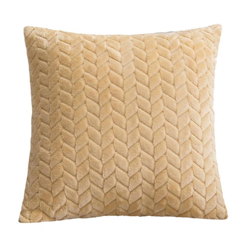 Capa de almofada de veludo fronha cor sólida pele-amigável pelúcia escritório lance travesseiro capa para casa decorativo sofá lance travesseiros