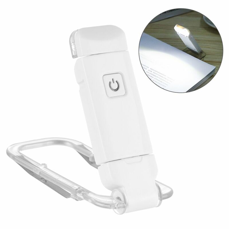 Bookworms-Luz LED portátil de protección ocular, luz de lectura para cama, Clip recargable, USB