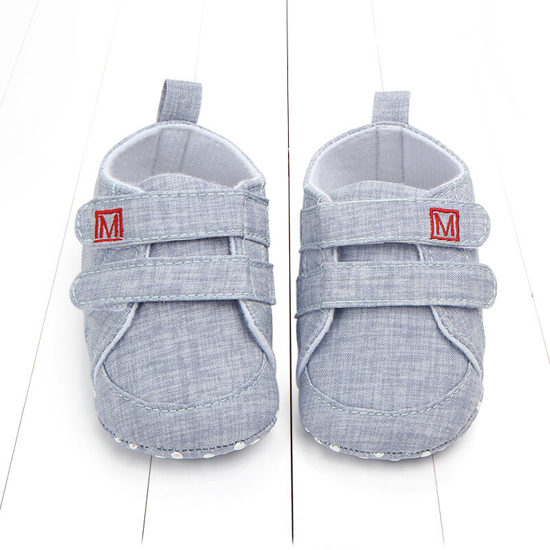 Zapatos clásicos de lona para bebé, zapatillas de moda para primeros pasos, de algodón, informales