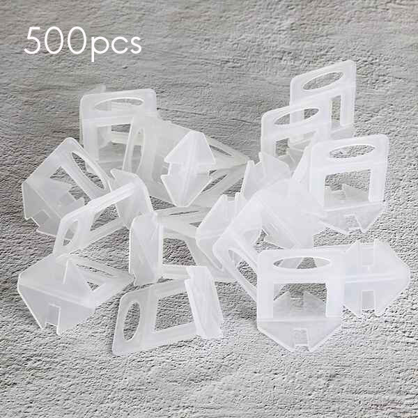 500 Pcs clip per piastrelle in plastica pinza per piastrellatura Kit di strumenti per livellatore sistema di livellamento per piastrelle pavimento a parete