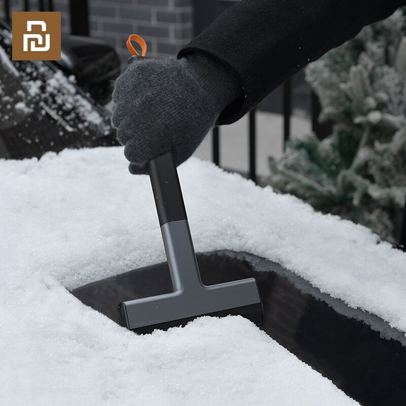 Youpin Baseus-rascador de hielo para parabrisas de coche, herramienta de limpieza de nieve para invierno, cepillo, pala, raspador de hielo automático