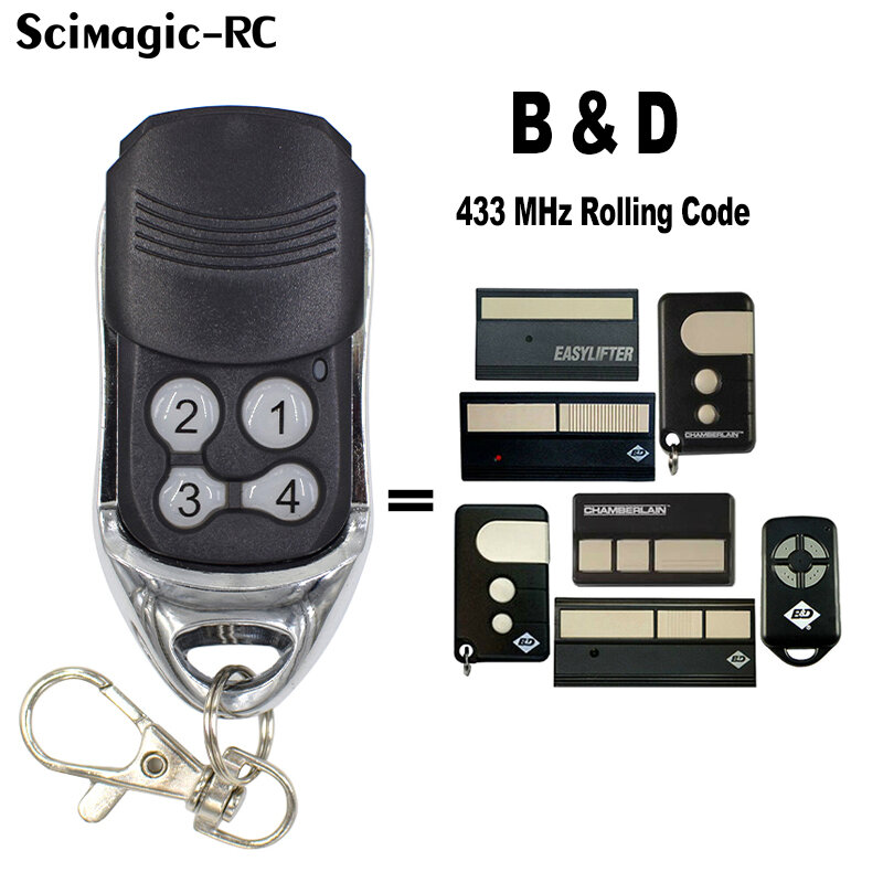 2 шт. B & D BnD B и D совместимый пульт дистанционного управления для гаражных дверей Easylifter Econolif Cad4 Cad5 Cadp