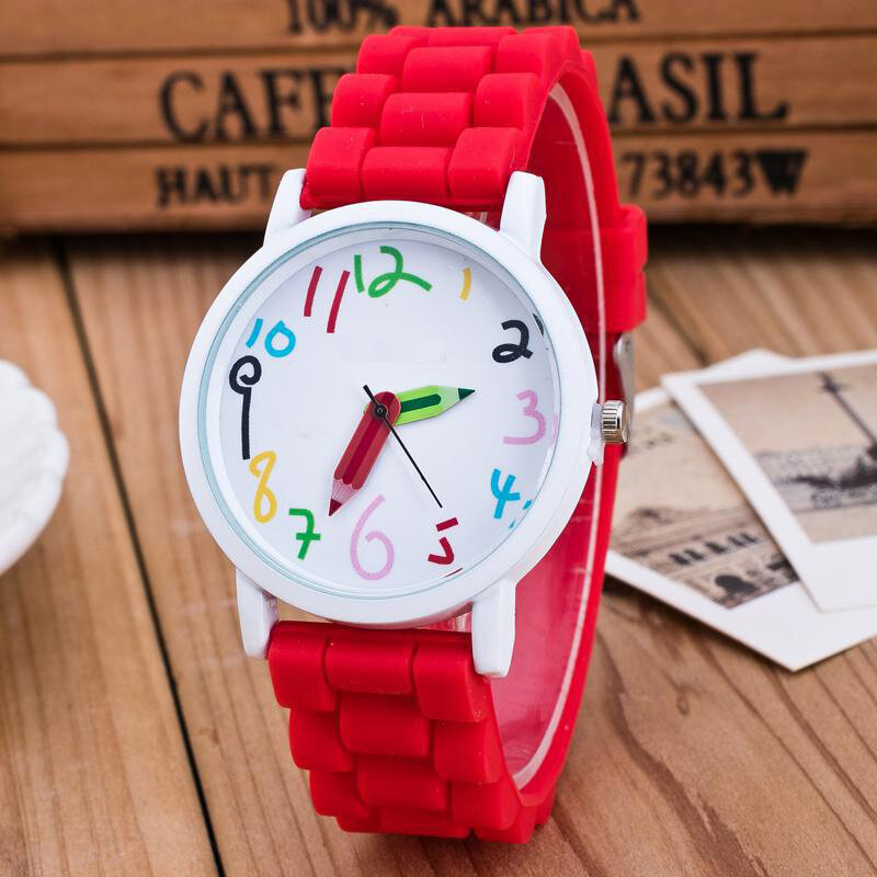 Silicone Watches Children Pencil Pointer Student Watch Quartz Wristwatches Gift Watches NYZ Shop
