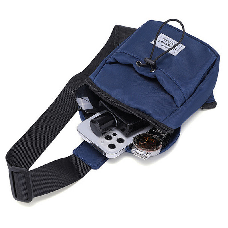 Chest Bag For Men 2021 Funny Casual Mini Travel Oxford Cycling Black Crossbody Bag For Mobile Phone 2053