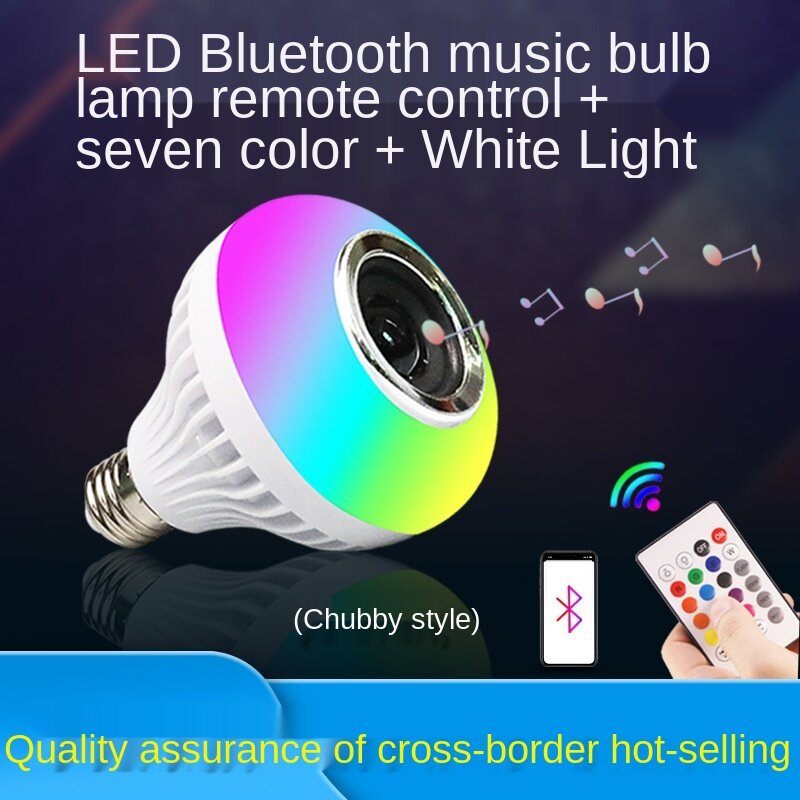 Led bluetooth música de poupança energia lâmpadas inteligente áudio fase iluminação efeito lâmpada com controle remoto cor luzes para casa