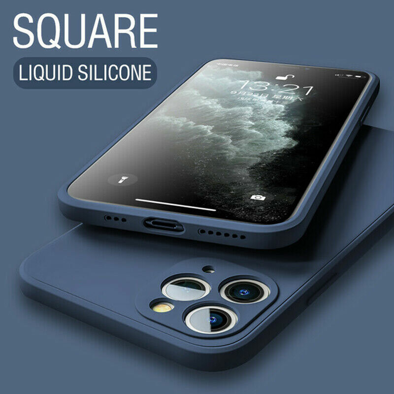 Luxe Vloeibare Zachte Siliconen Telefoon Case Voor Iphone 13 12 Mini 11 Pro Max X Xs Max Xr 7 8 6 6S Plus Se 2020 Shockproof Back Cover