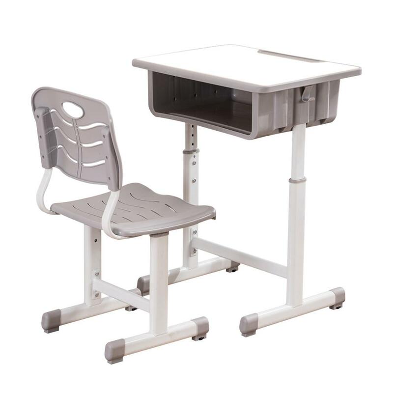 Juego de escritorio y silla ergonómica multifuncional para niños, escritorio de estudio de escritura ajustable para estudiantes, combinación de escritorio