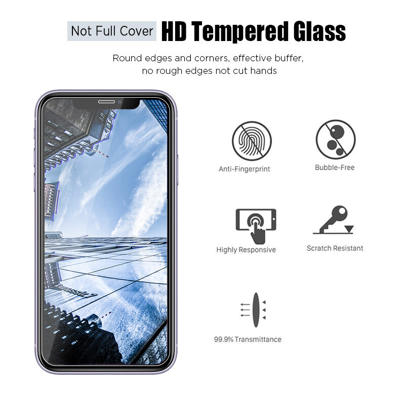 1-3PCS Tempered Glass on Iphone 12 Pro Max 12Mini 11 Pro 13 Screen Protector for IPhone 13 Pro XR XS 8 Plus 7 Plus 6 Plus