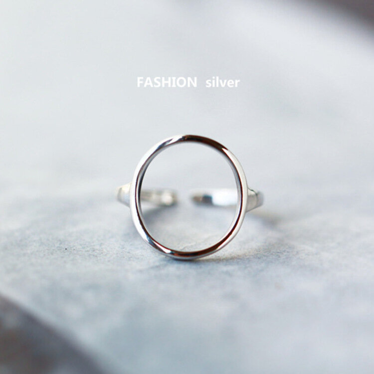 Bohemian National Style Silver Plated hollow smooth ring couple ring bride wedding retro finger ring Christmas gift