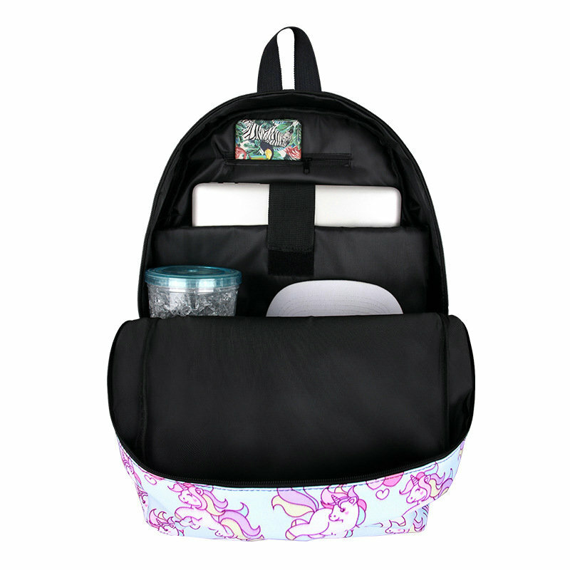 Anime backpack canvas Boys Girls Teenagers schoolbag Rucksack men women shoulder travel bag