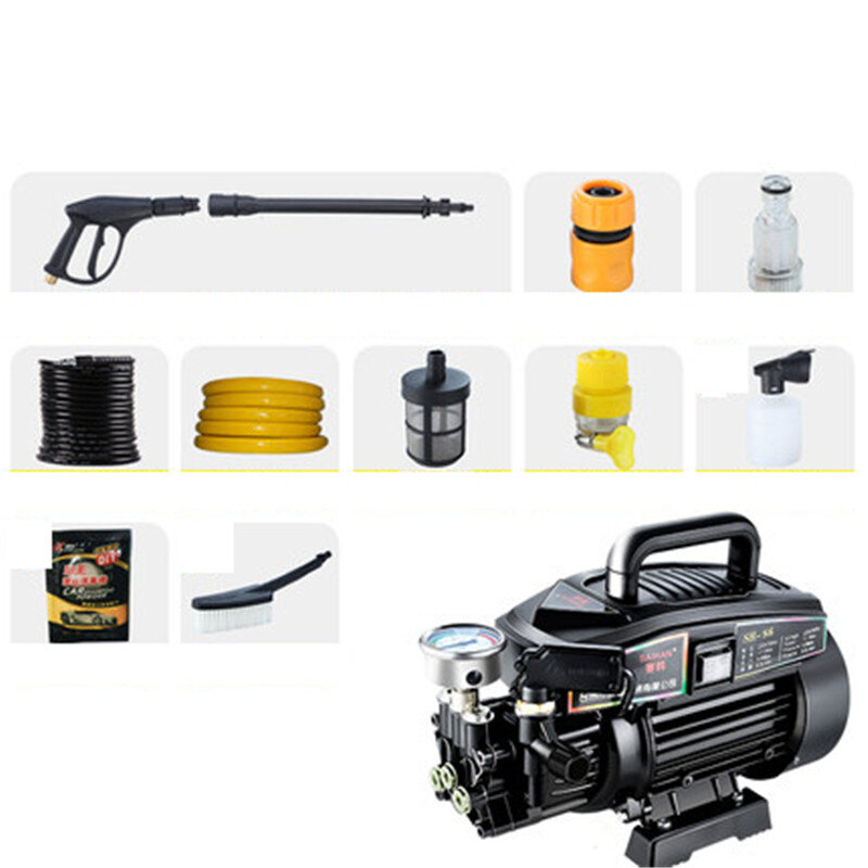 Limpiador de alta presión para el hogar, bomba de 220v, máquina de limpieza automática, lavadora portátil pequeña para coche