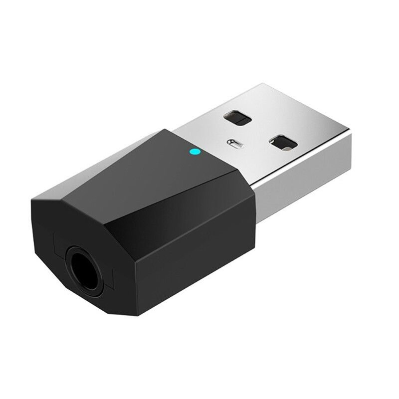 Adaptor Penerima Audio 4.0 Kompatibel dengan Bluetooth Nirkabel USB Mini Speaker Musik Panggilan Bebas Genggam Adaptor Stereo Mobil AUX 3.5Mm