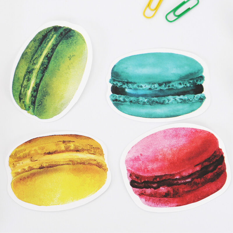 Creative candy color Macaroon Memo Pad N Times Sticky Notes Escolar Papelaria School Supply Bookmark Label