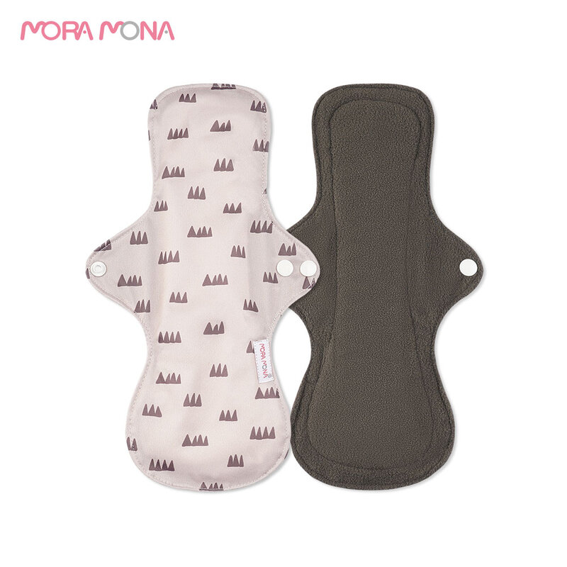 Mora Mona – tampon sanitaire en bambou et charbon de bois, 1 pièce, écologique et réutilisable