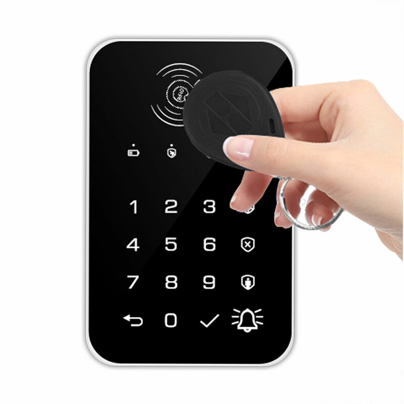 TUGARD K10 Wireless Touch Keypad Alarm Host Control Panel RFID Card Password Keypad for GSM Security Alarm System Home Burglar