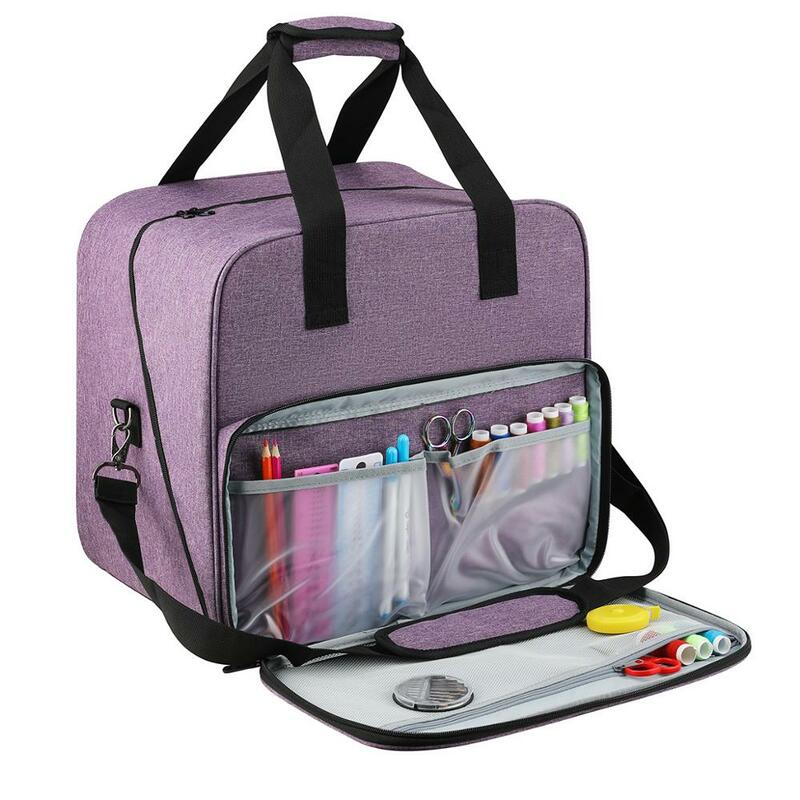 New2022 grande saco de máquina de costura cor cinza saco de armazenamento tote multi-funcional portátil viagem casa organizador saco para costura