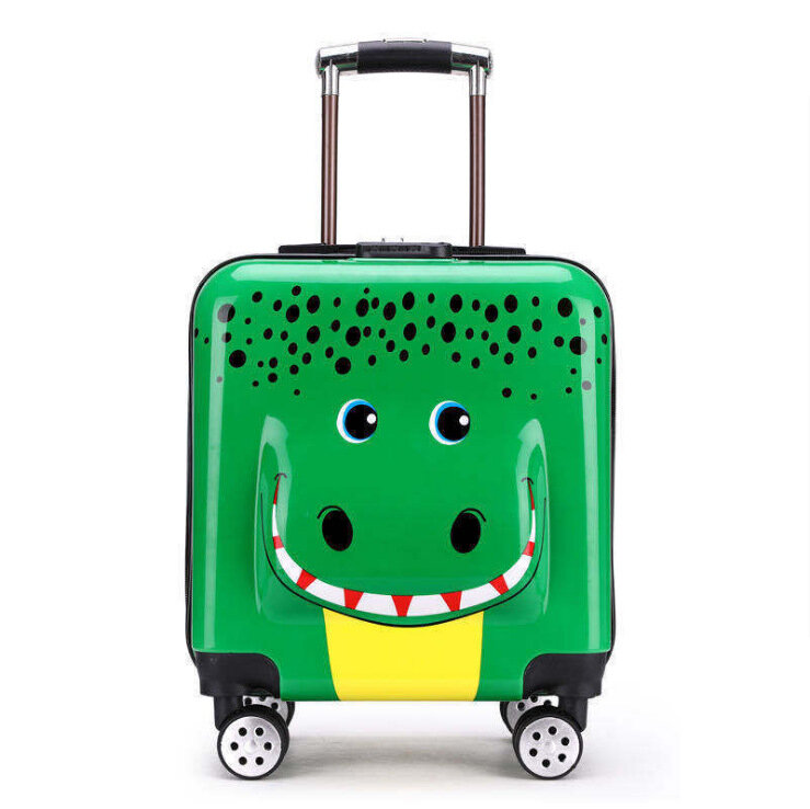 漫画の子供トロリースーツケース学生スクールバッグパスワード旅行スーツケース