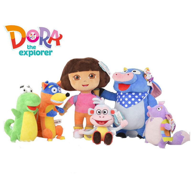 Dora-Botas de explorador de 15-30cm, muñeco de peluche suave de dibujos animados, regalo de cumpleaños y Navidad