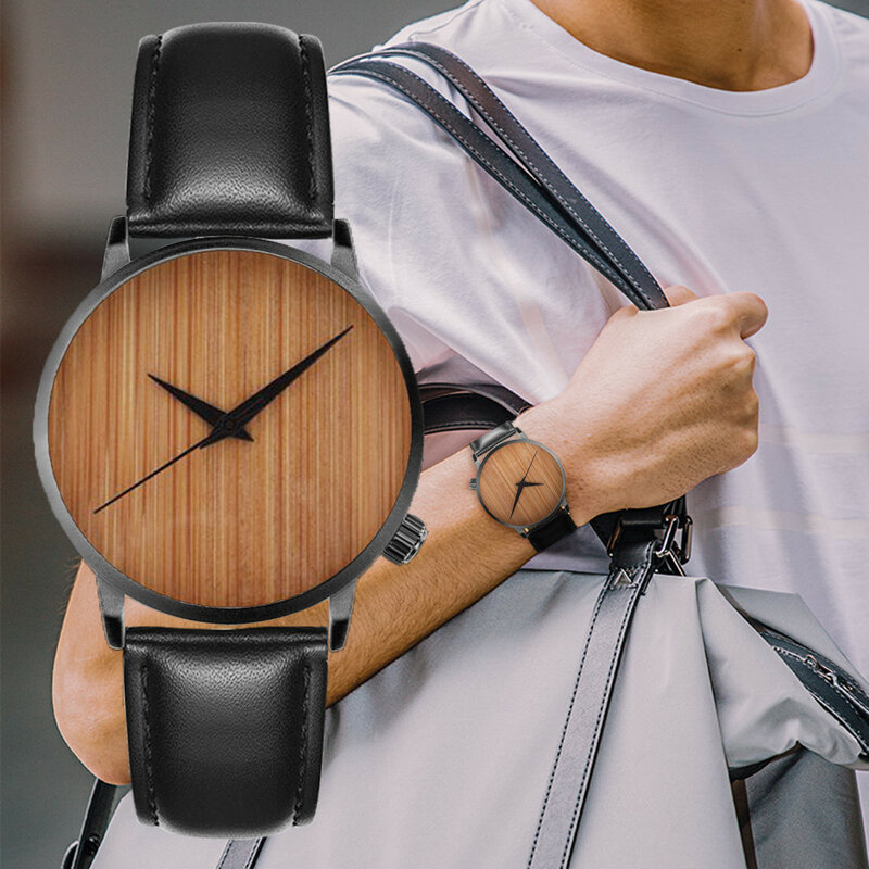 Стильные часы унисекс повседневные модные деревянные часы мужские и женские часы горячая распродажа деревянные часы бамбуковые часы прост...