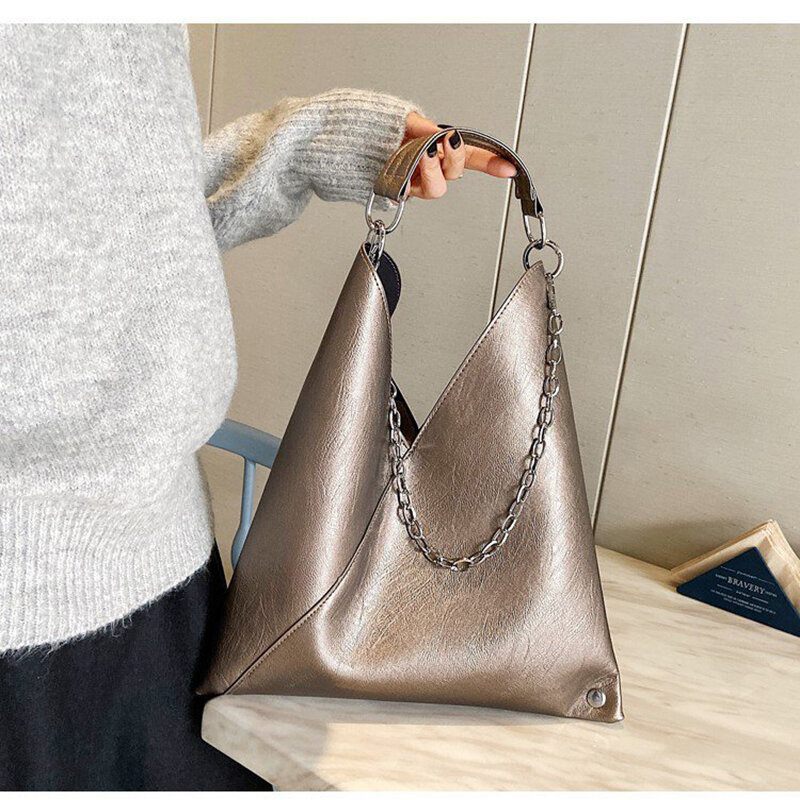 حقيبة كتف سلسلة الاتجاه حقيبة الكورية Crossbody حقيبة كتف 2021 السيدات بسيطة حقيبة الموضة الحضرية حقيبة نمط عادية