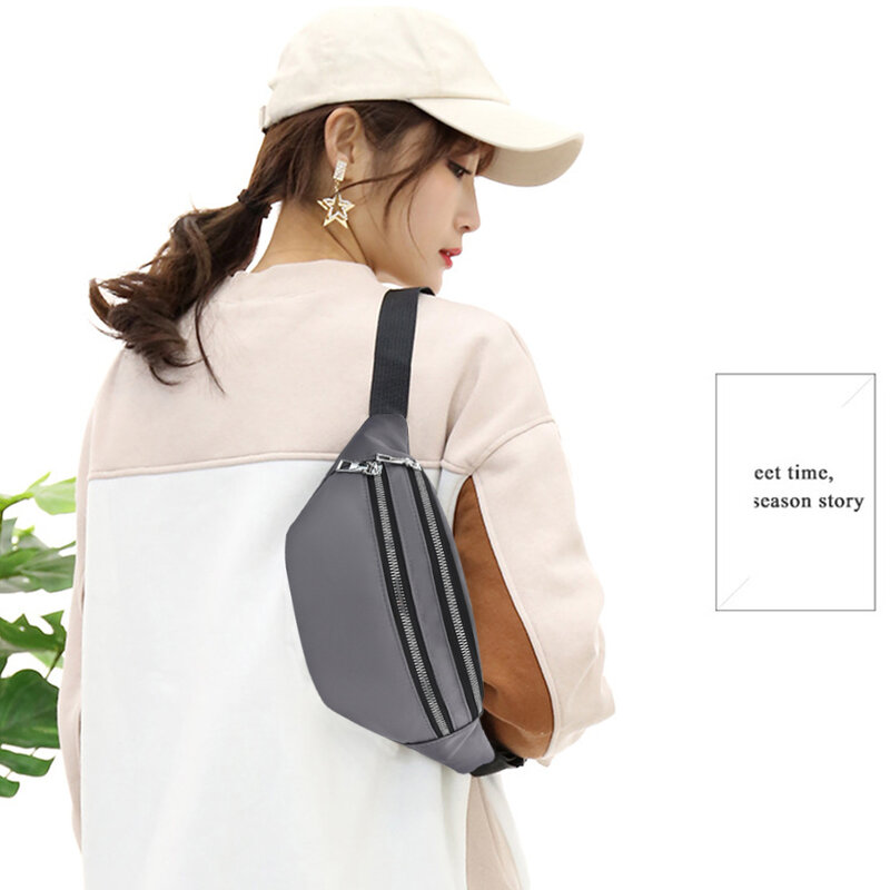 Multifuncional saco da cintura coreano fashio bolsa de esportes ao ar livre celular fanny pacote grande capacidade saco crossbody