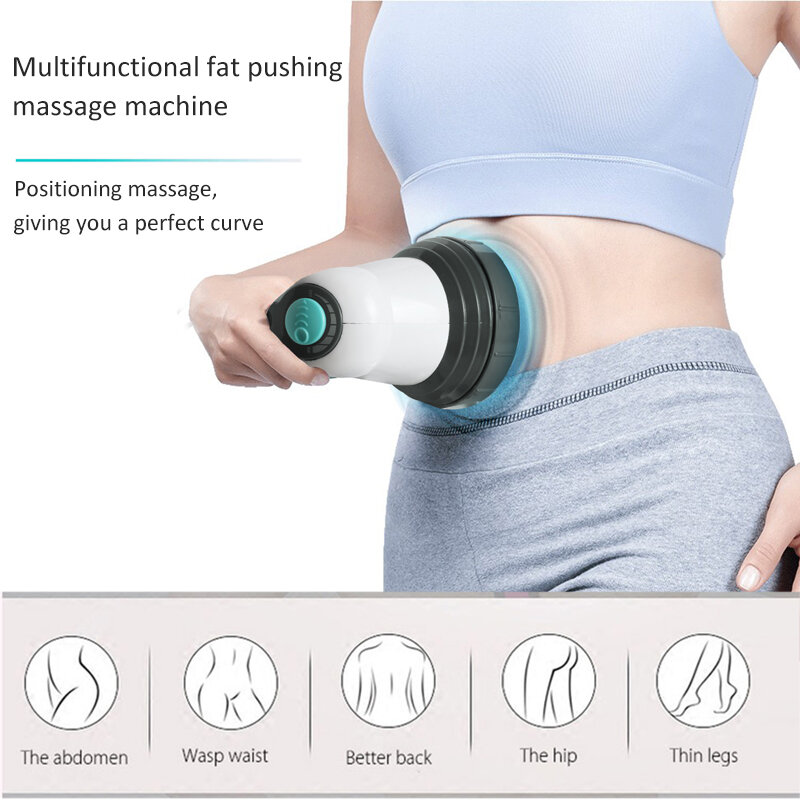 Anti Cellulite Massager ไฟฟ้า Full Body Slimming Massager Roller Handheld อินฟราเรดนวดแขนขาหน้าท้องสะโพกไขมัน Remover