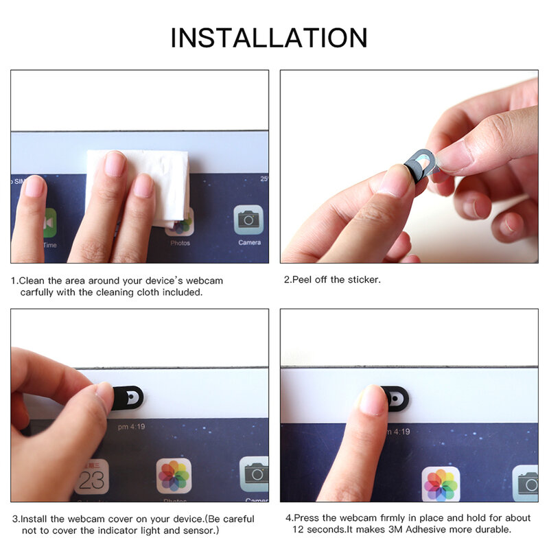 6pc 18pc WebCam Abdeckung Shutter Magnet Slider Kunststoff Für iPhone Web Laptop PC Für iPad Tablet Kamera Mobile telefon Datenschutz Aufkleber