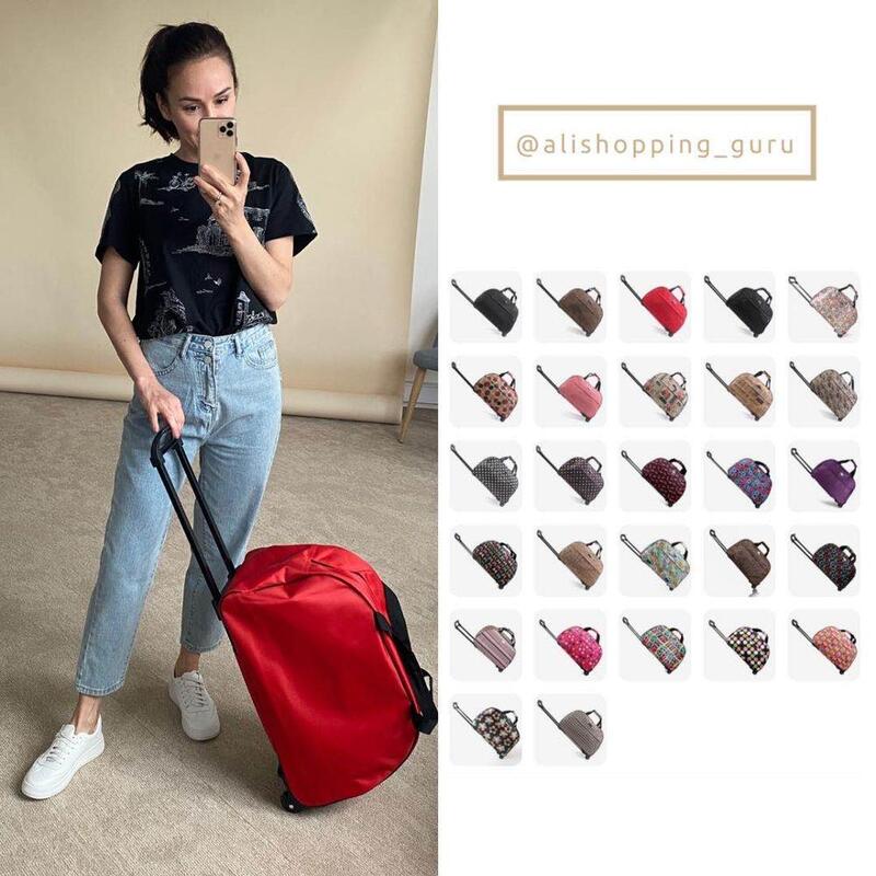 JULY'S SONG Travel Luggage Bags Wheeled Duffle Trolley bag Rolling Suitcase Women Men Traveler Bag With Wheel Carry-On bag