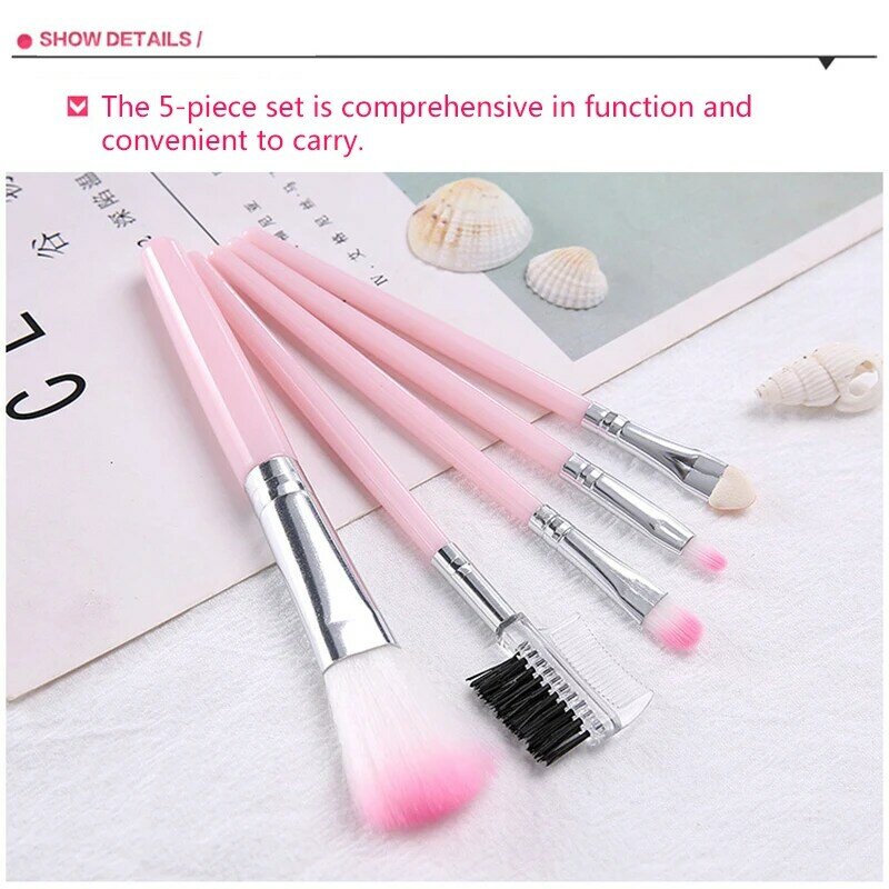 20/5Pcs Makeup Brushes Set Eye Shadow Foundation Powder Eyeliner Eyelash Lip Make Up Brush Cosmetic Beauty Tool Kit Hot