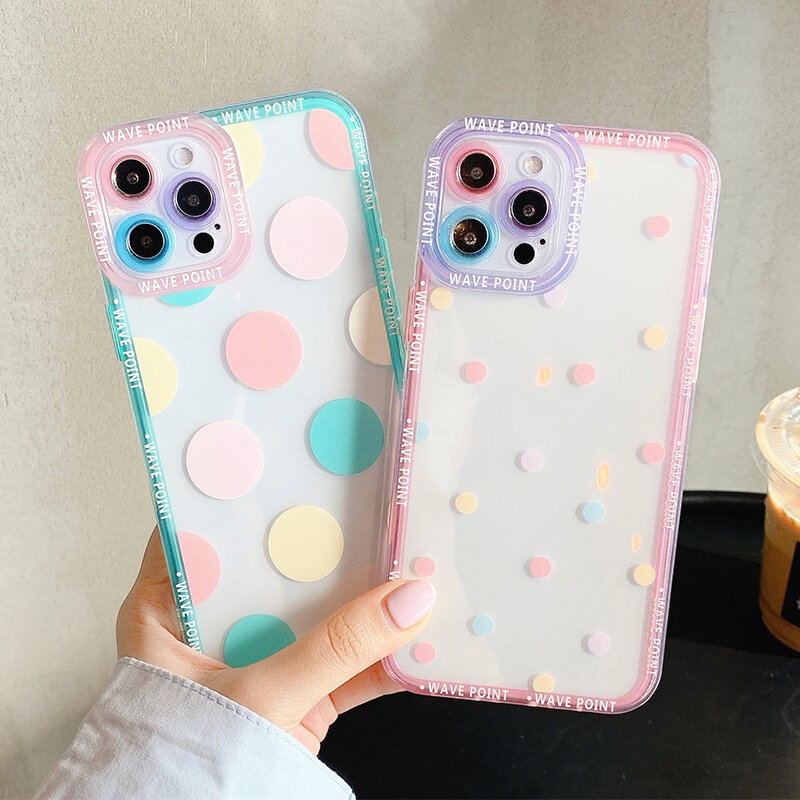 Cute Colorful Phone Case For iPhone 13 Pro Max Cases For iPhone 13 12 11 Pro Max XS Max XR X 7 8 Plus Coque Soft TPU Back Cover