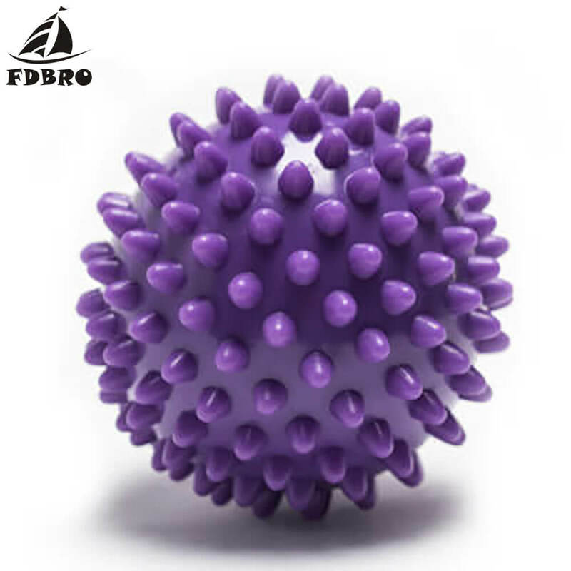 Fdbro bola de pvc para massagem manual, bola de pvc com sola sensorial para treinamento do ouriço, bola portátil de fisioterapia, 6.5 frete grátis