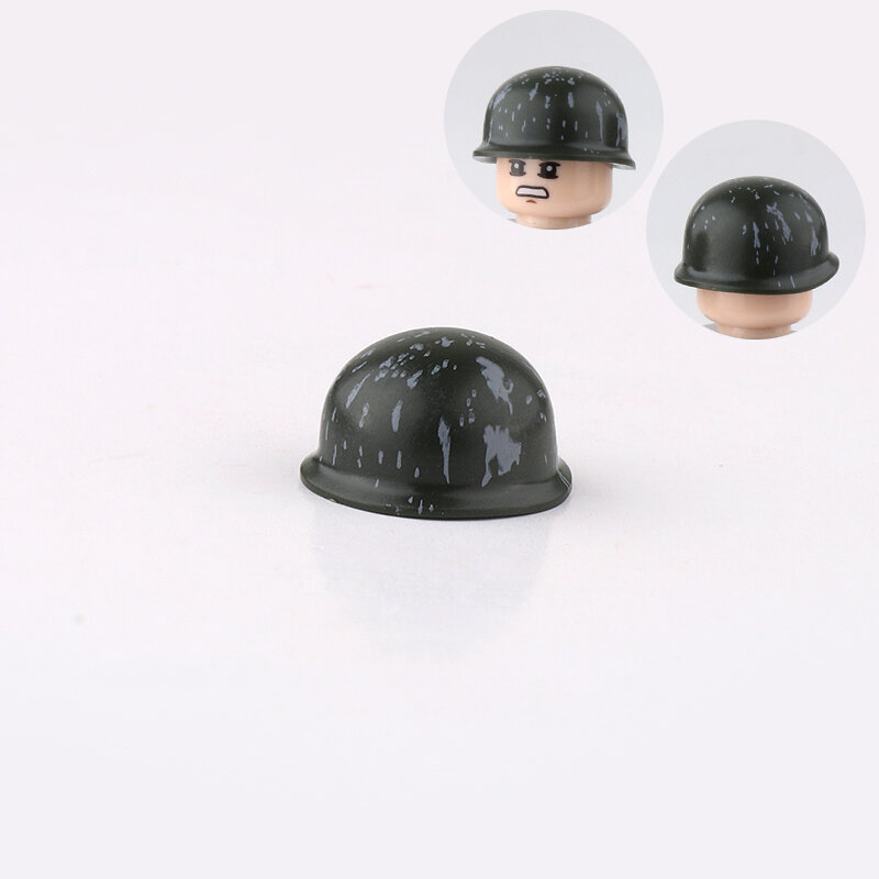 NEW WW2 Military American soldier Helmet accessory building blocks Army Soldiers Figures USA M1 Helmet parts mini blocks toys
