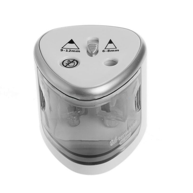 Automatic Pencil Sharpener Two-hole Electric Touch Switch Pencil Sharpeners Pen Knife Student School Supplies Office