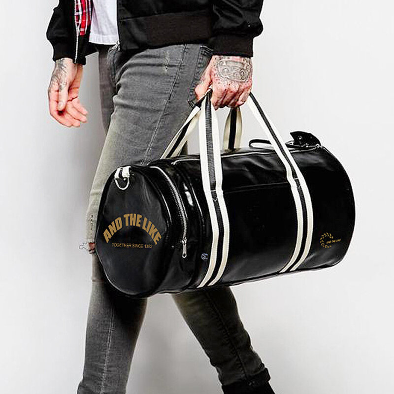Модная новинка, мужская сумка для путешествий на открытом воздухе, кожаная Водонепроницаемая женская спортивная сумка, вместительная сумк...