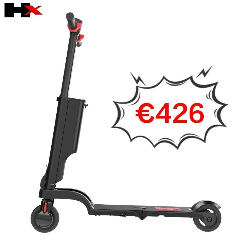 HX X6 Scooter elettrico pieghevole per adulti 250W 24V 6AH 25 KM/H e-scoote 5.5 pollici ruota Longboard Skateboard Escooter facile da trasportare