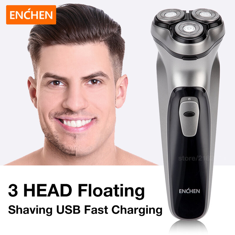 Xiaomi-Afeitadora eléctrica Enchen Original para hombre, maquinilla de afeitar con cabeza de hoja flotante 3D, accesorios de hoja extraíble