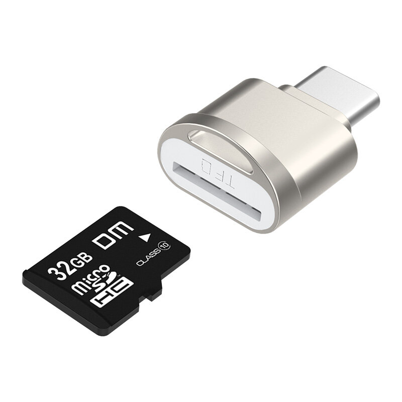 Ginsley G007 Mini tipo C usb2.0 Micro SD TF tarjeta de memoria lector para Mac Huawei Xiaomi LG Sony tabletas tipo C lector de tarjetas