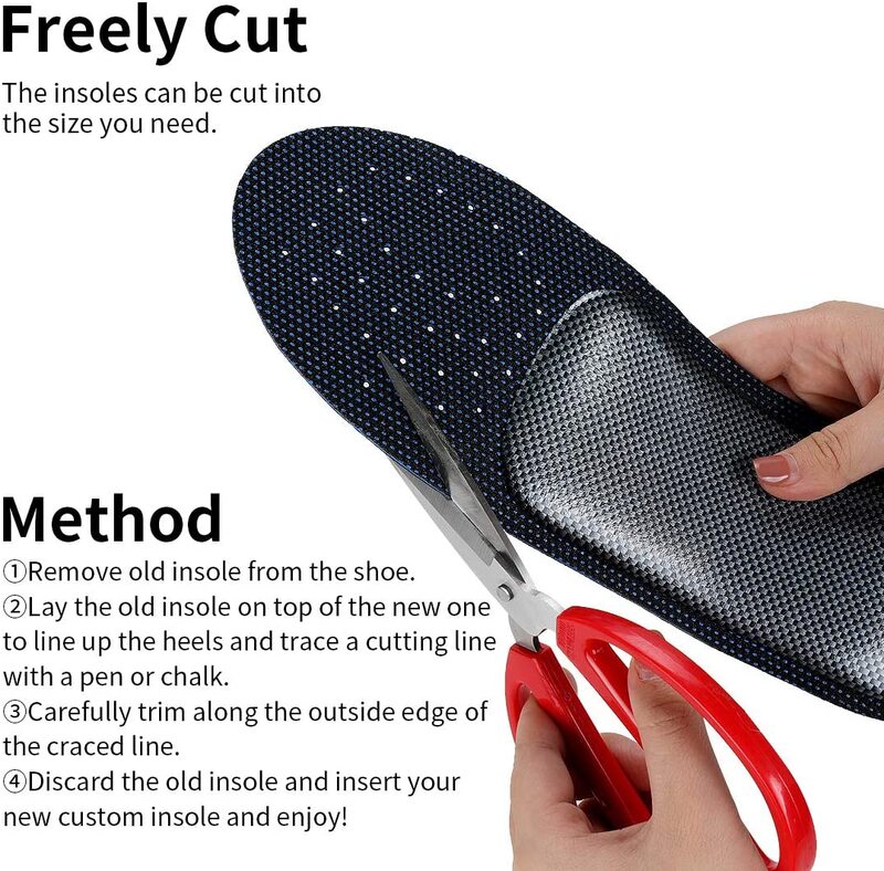 IFitna półsztywne środkowe wkładki do butów wspierające łuk stopy, wysokiej elastyczności mikro-włókno ultra-cienka skórzana wkładka do płaskostopie, podeszwowa Fasciiti
