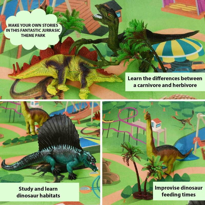 Dino Paradise Play Chest Dinosaur Toys for Boys Playset Bath Christmas Gift Box