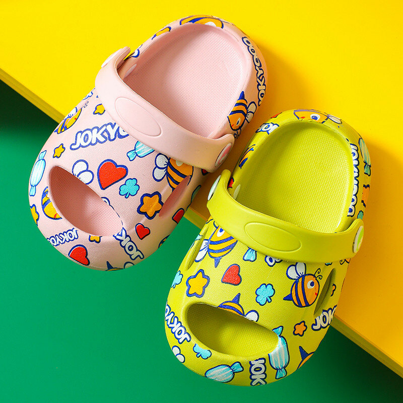 Pantofole per bambini New Summer Boys pantofole per ragazze antiscivolo 1-5 anni scarpe da spiaggia per bambini sandali per la casa per bambini infradito per bambini traspiranti